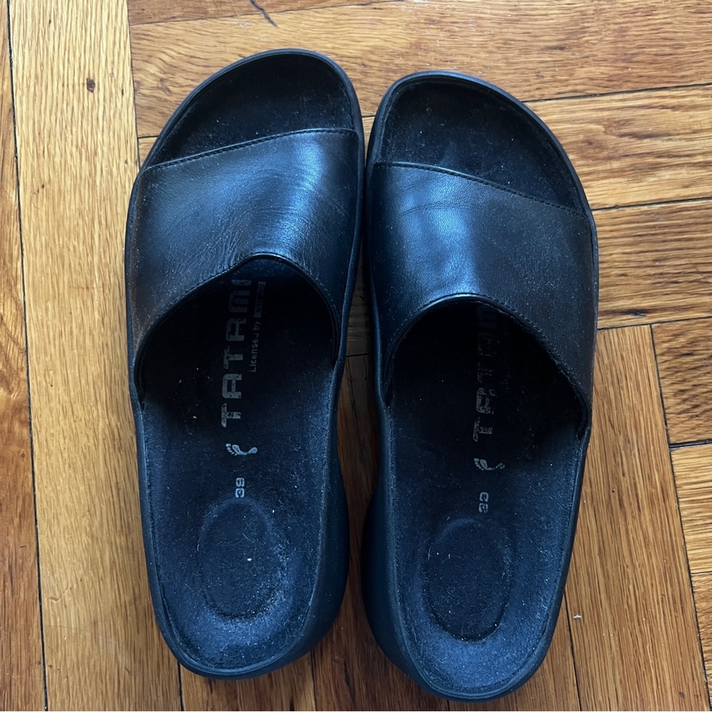 Black Slide Sandals